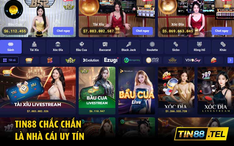 Tin88 chắc chắn là nhà cái uy tín