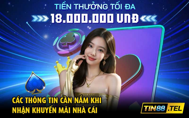 Các thông tin cần nắm khi nhận khuyến mãi nhà cái